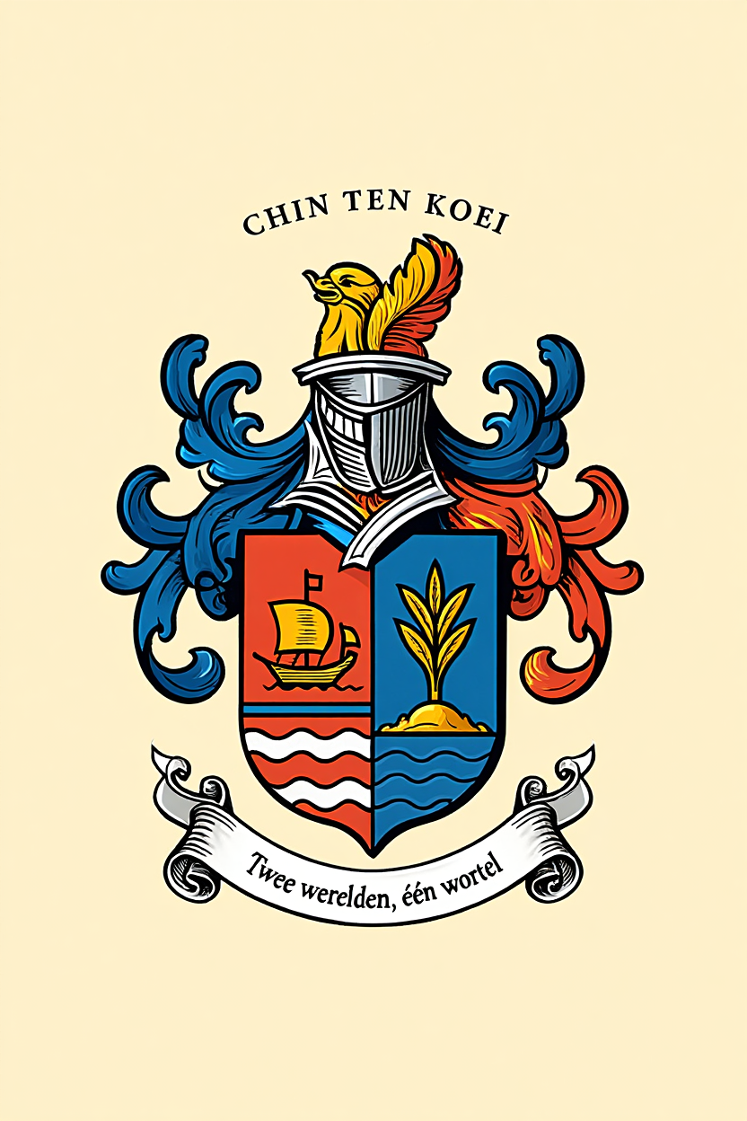 Familiewapen van de achternaam CHIN TEN KOEI (vergrendeld)
