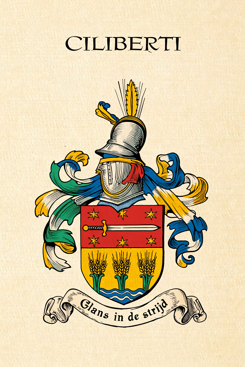 Familiewapen van de achternaam CILIBERTI (vergrendeld)