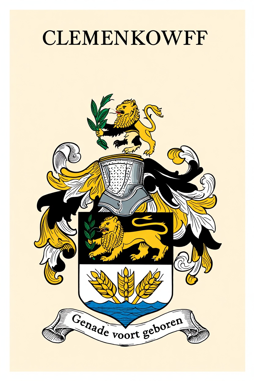 Familiewapen van de achternaam CLEMENKOWFF