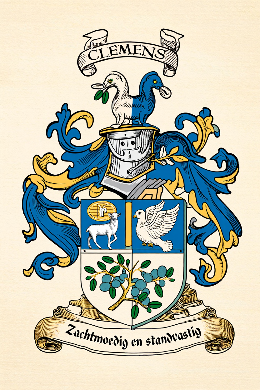 Familiewapen van de achternaam CLEMENS (vergrendeld)