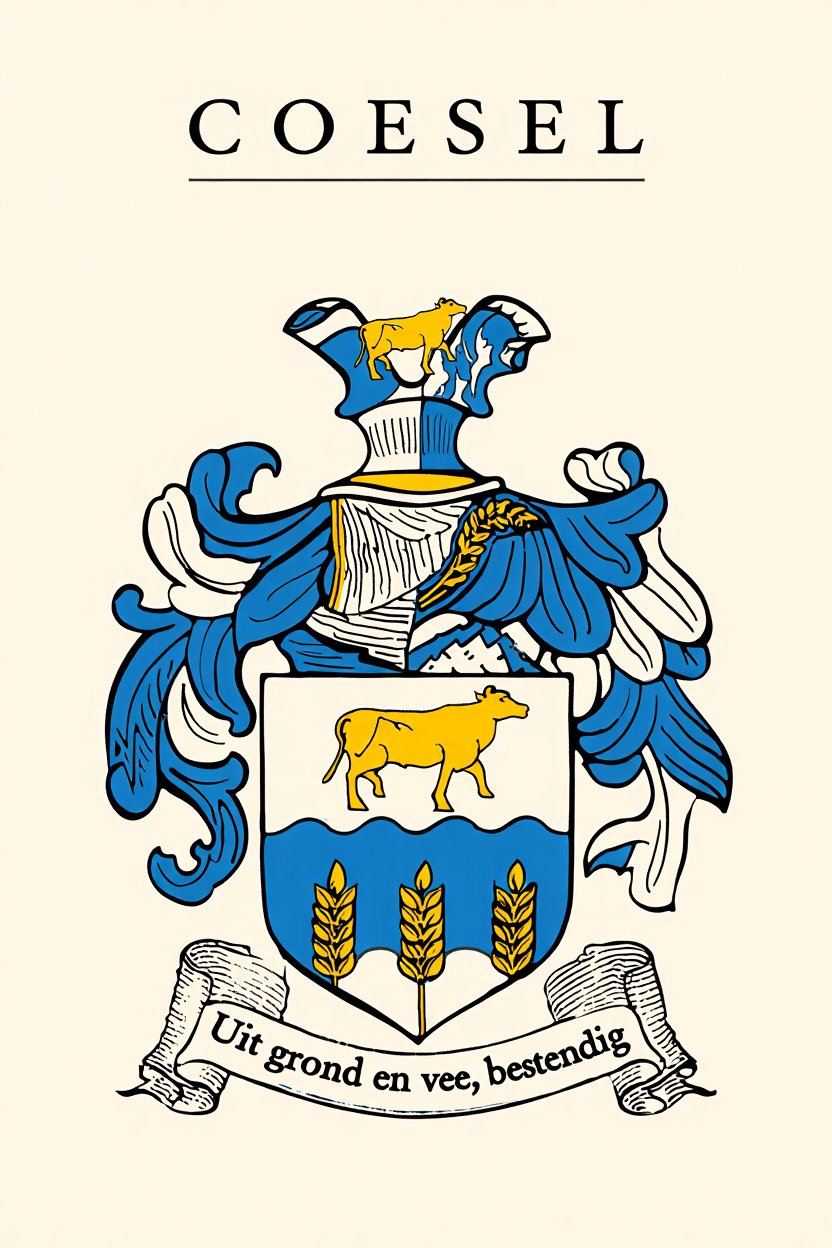 Familiewapen van de achternaam COESEL