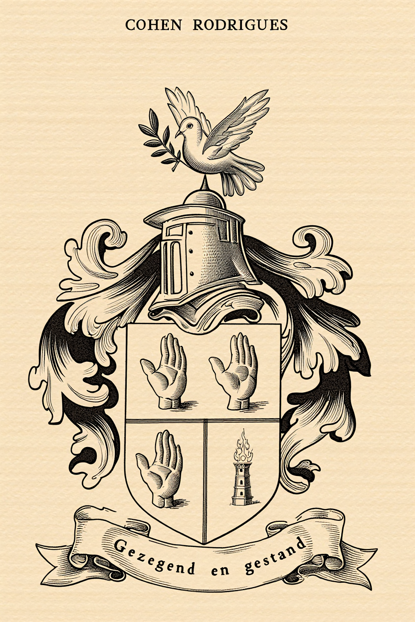 Familiewapen van de achternaam COHEN RODRIGUES