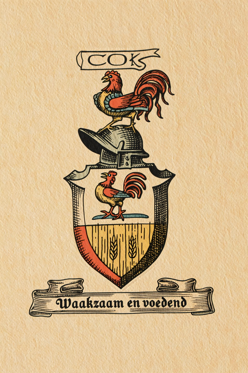 Familiewapen van de achternaam COK (vergrendeld)