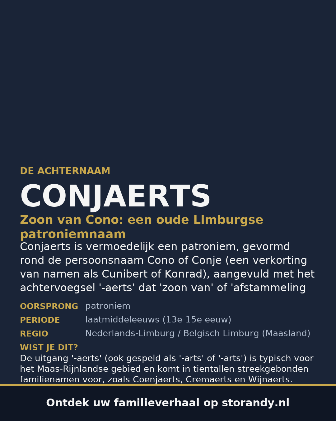 Familiewapen van de achternaam CONJAERTS