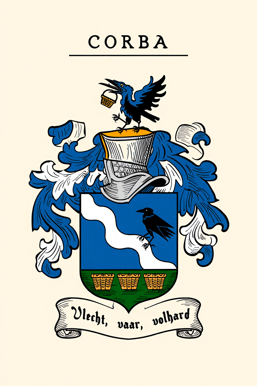 Familiewapen van de achternaam CORBA (vergrendeld)