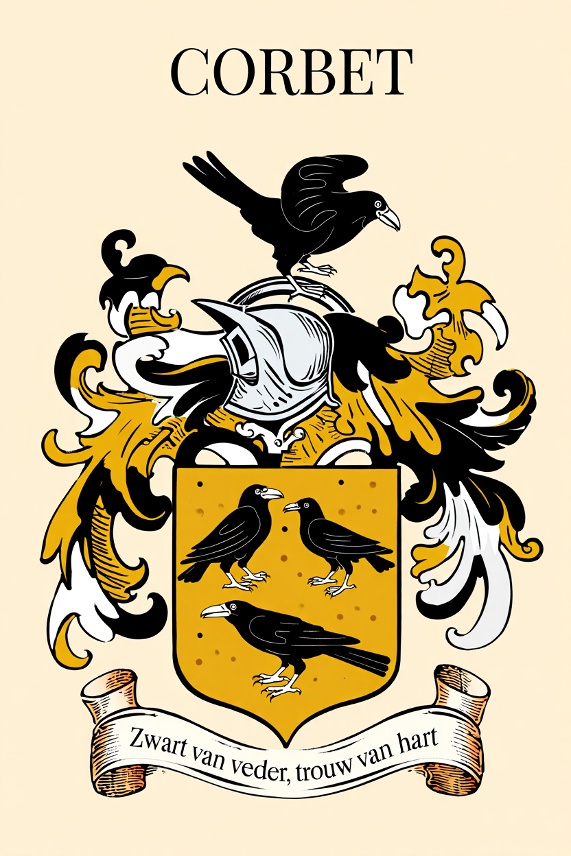 Familiewapen van de achternaam CORBET