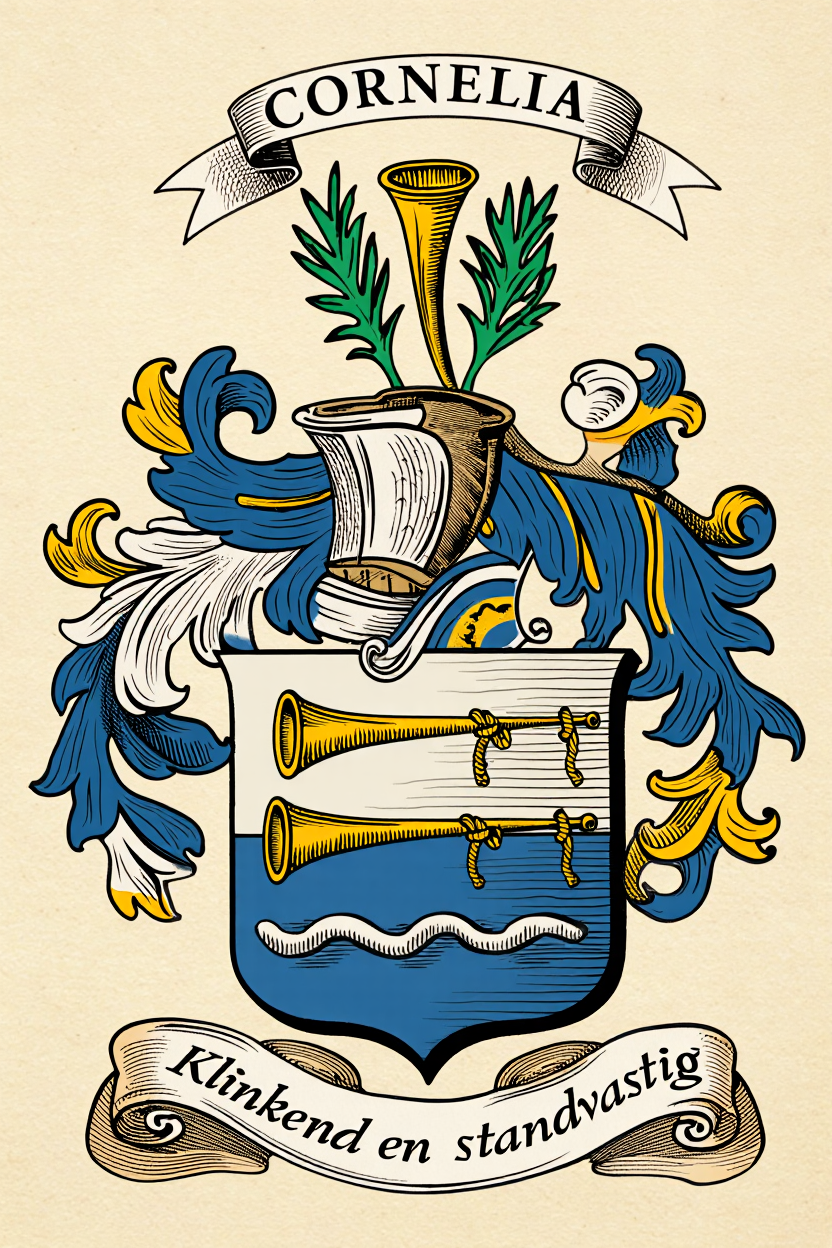 Familiewapen van de achternaam CORNELIA (vergrendeld)