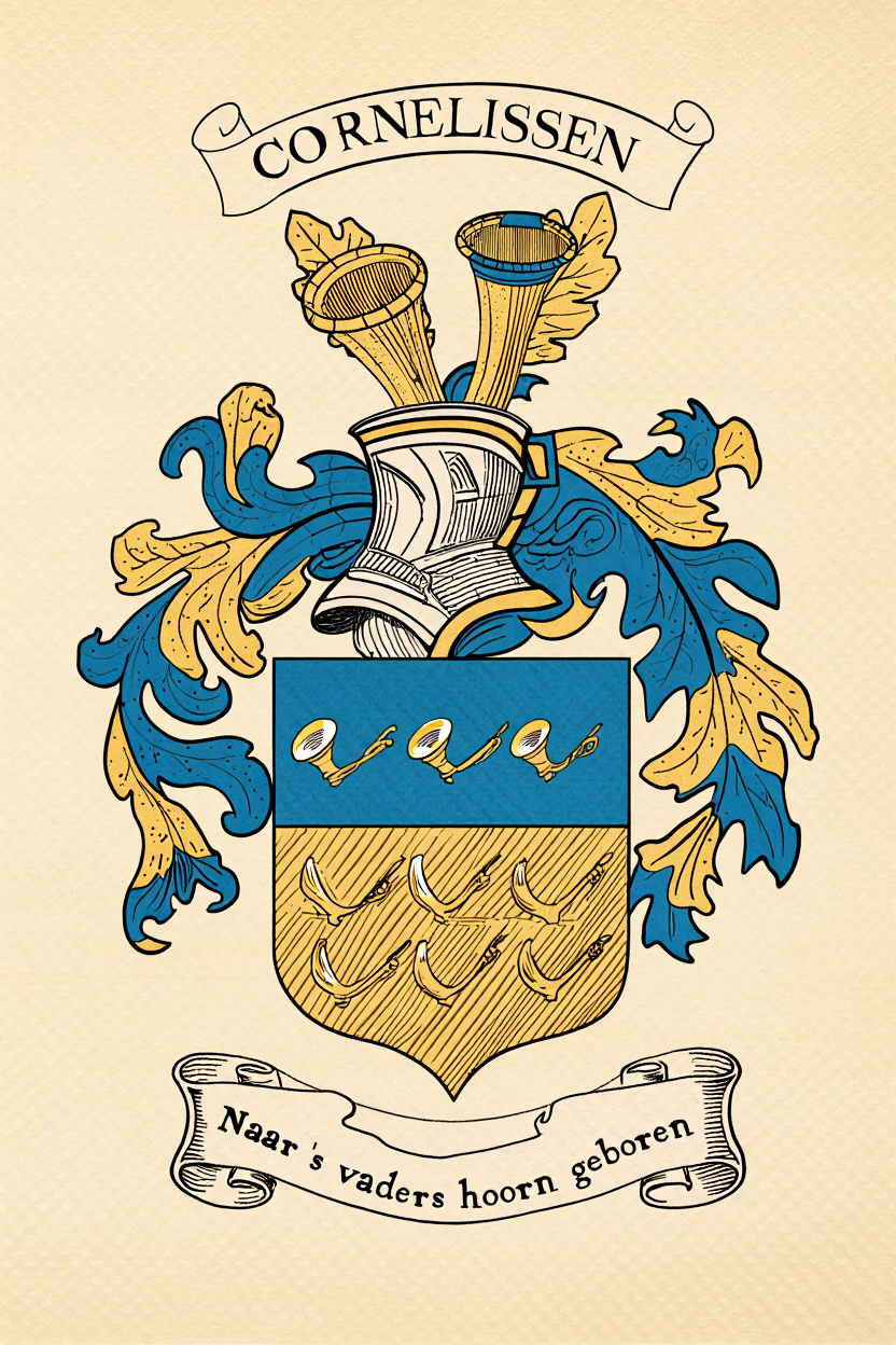 Familiewapen van de achternaam CORNELISSEN