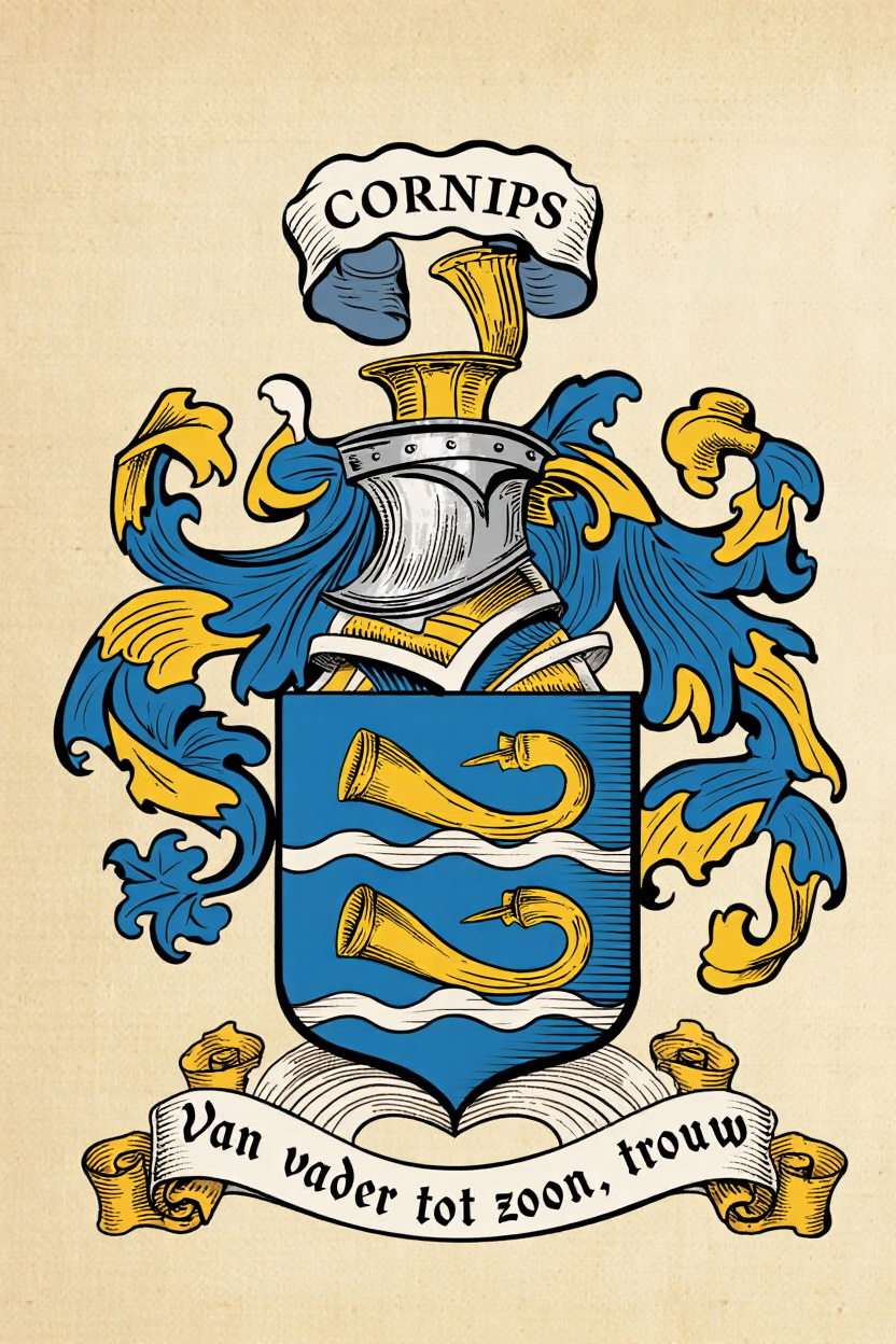 Familiewapen van de achternaam CORNIPS (vergrendeld)