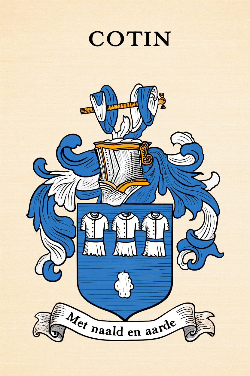Familiewapen van de achternaam COTIN