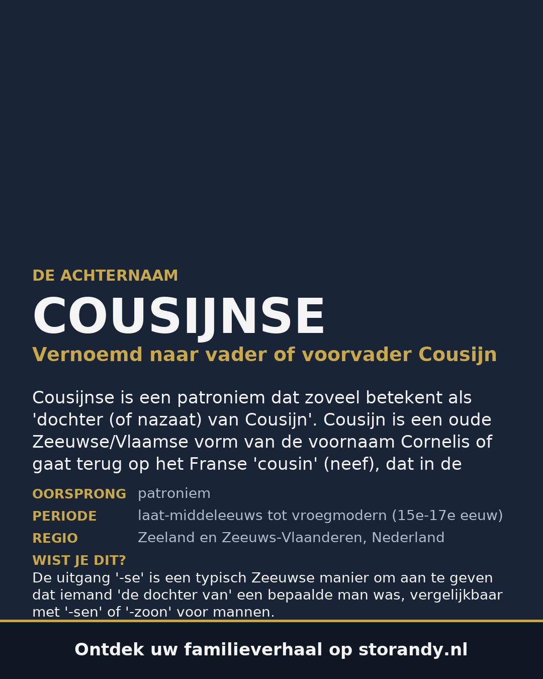 Familiewapen van de achternaam COUSIJNSE