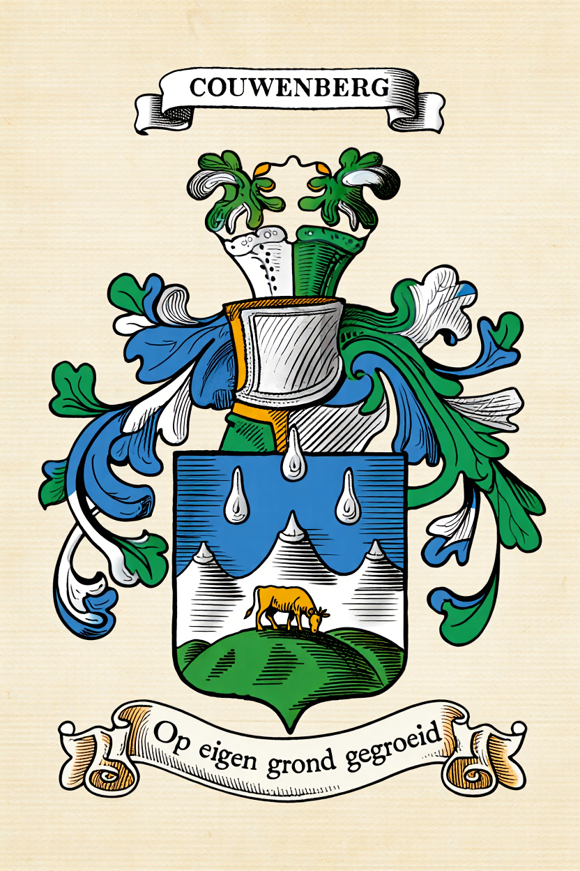 Familiewapen van de achternaam COUWENBERG