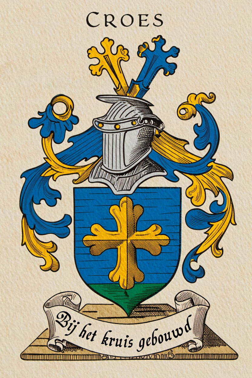 Familiewapen van de achternaam CROES (vergrendeld)