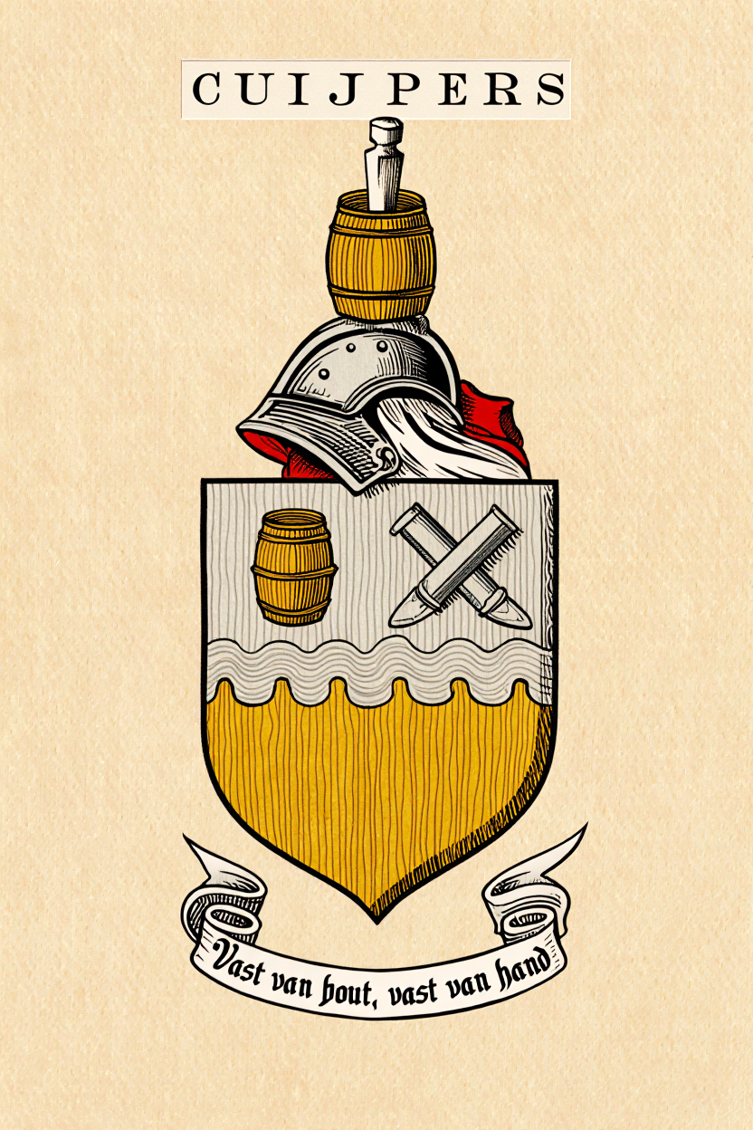 Familiewapen van de achternaam CUIJPERS (vergrendeld)