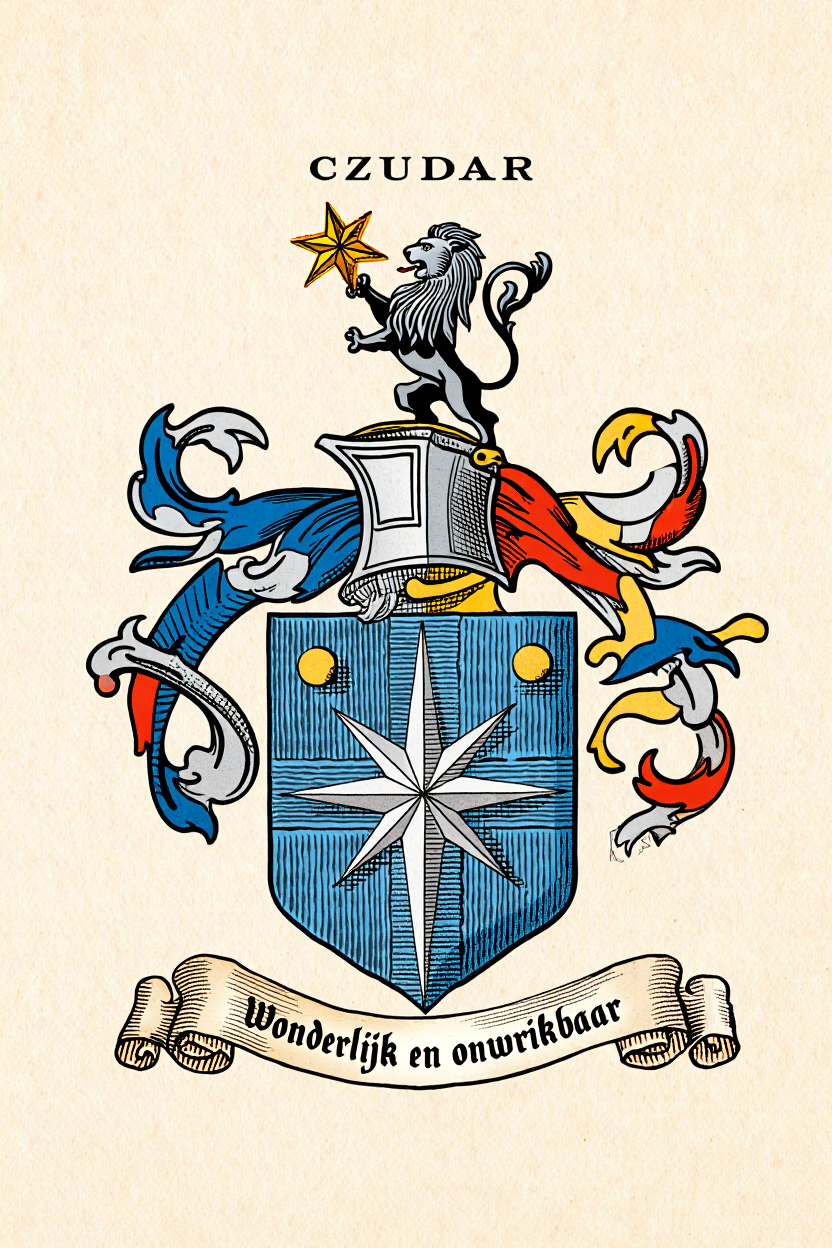 Familiewapen van de achternaam CZUDAR (vergrendeld)