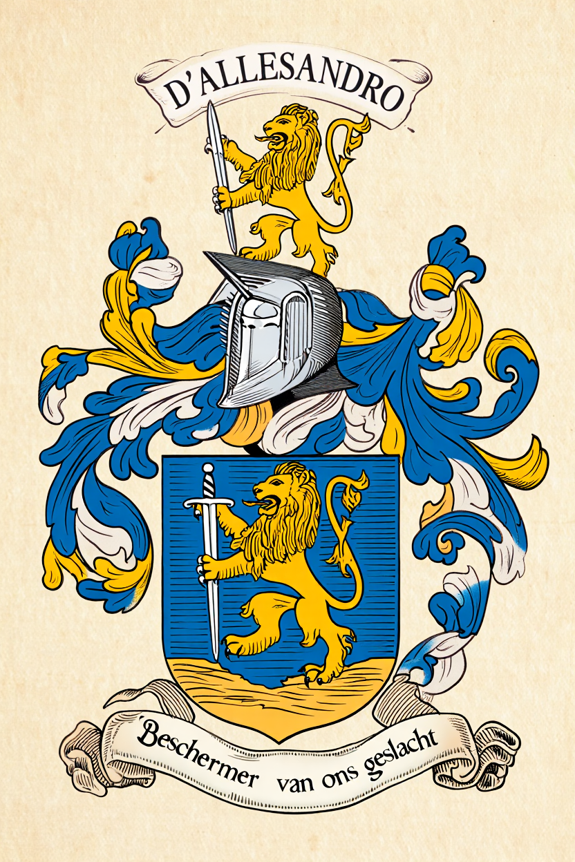 Familiewapen van de achternaam D'ALLESANDRO