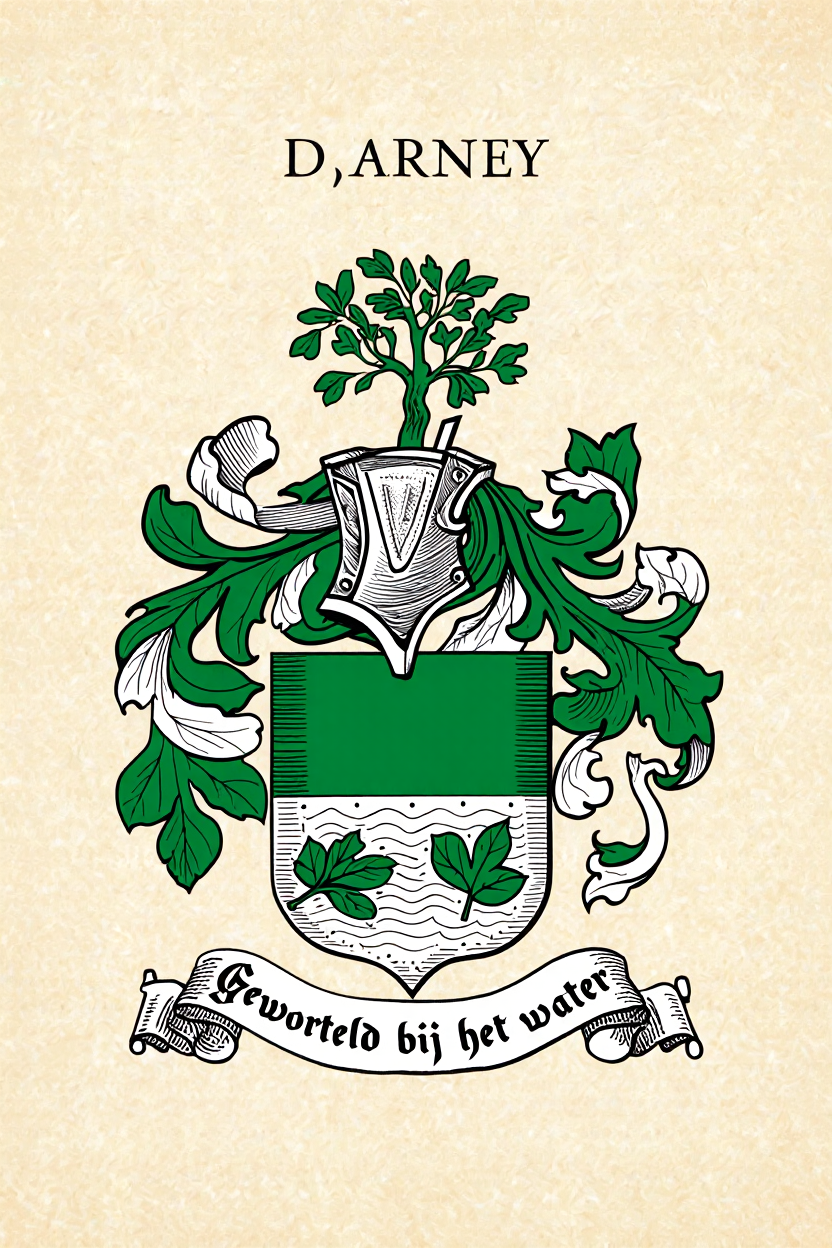 Familiewapen van de achternaam D,ARNEY