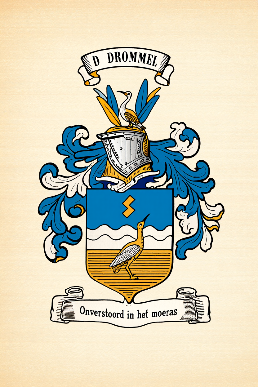 Familiewapen van de achternaam D DROMMEL