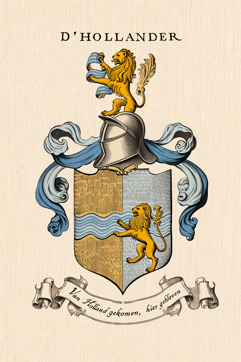 Familiewapen van de achternaam D'HOLLANDER