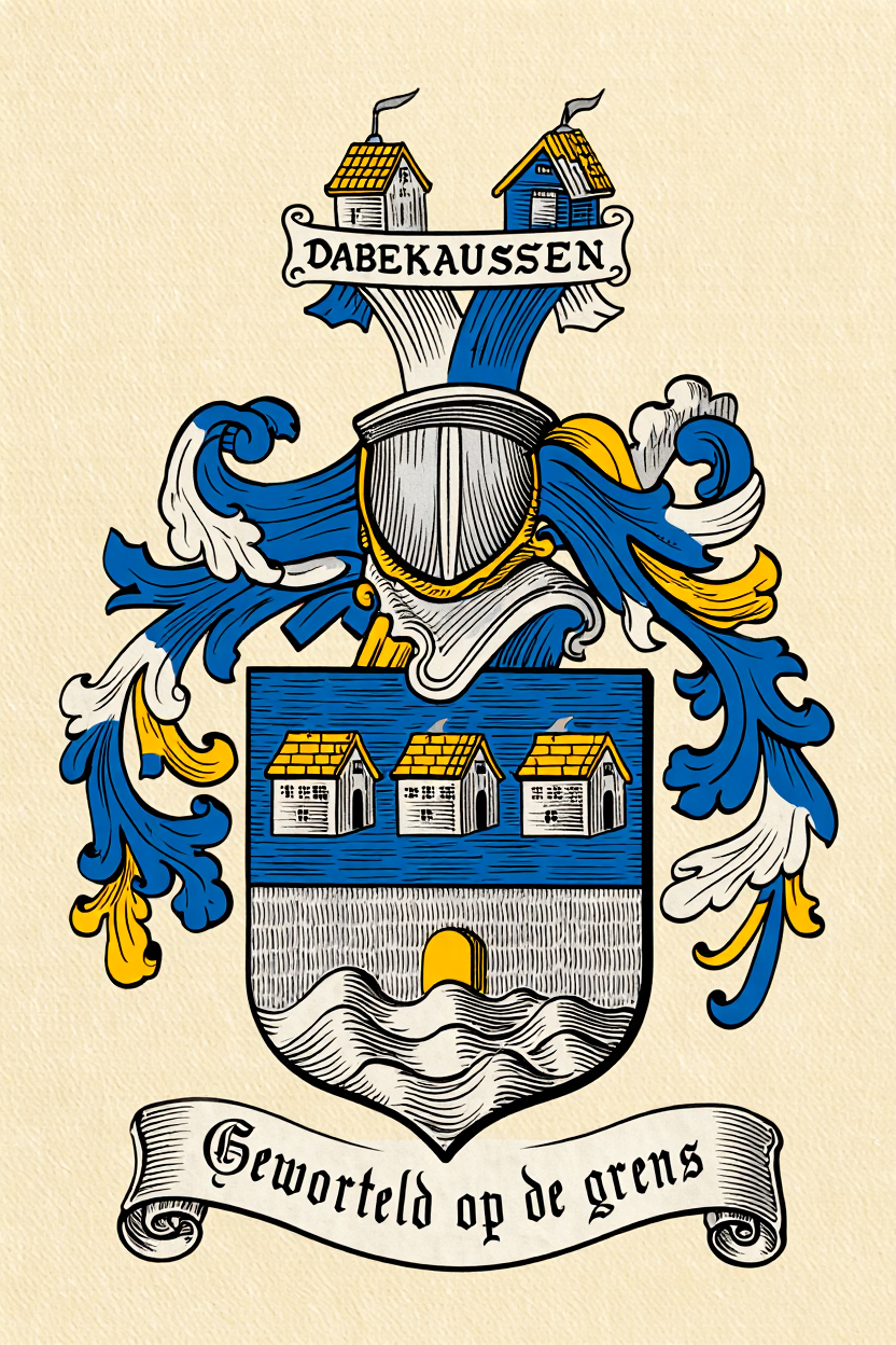Familiewapen van de achternaam DABEKAUSSEN (vergrendeld)