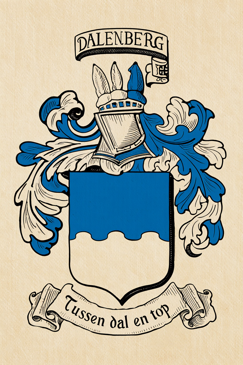 Familiewapen van de achternaam DALENBERG (vergrendeld)