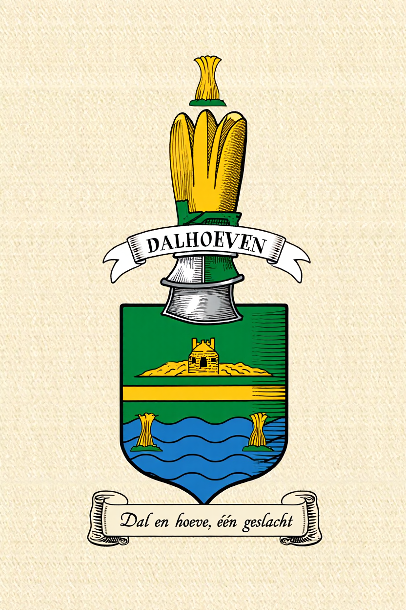 Familiewapen van de achternaam DALHOEVEN