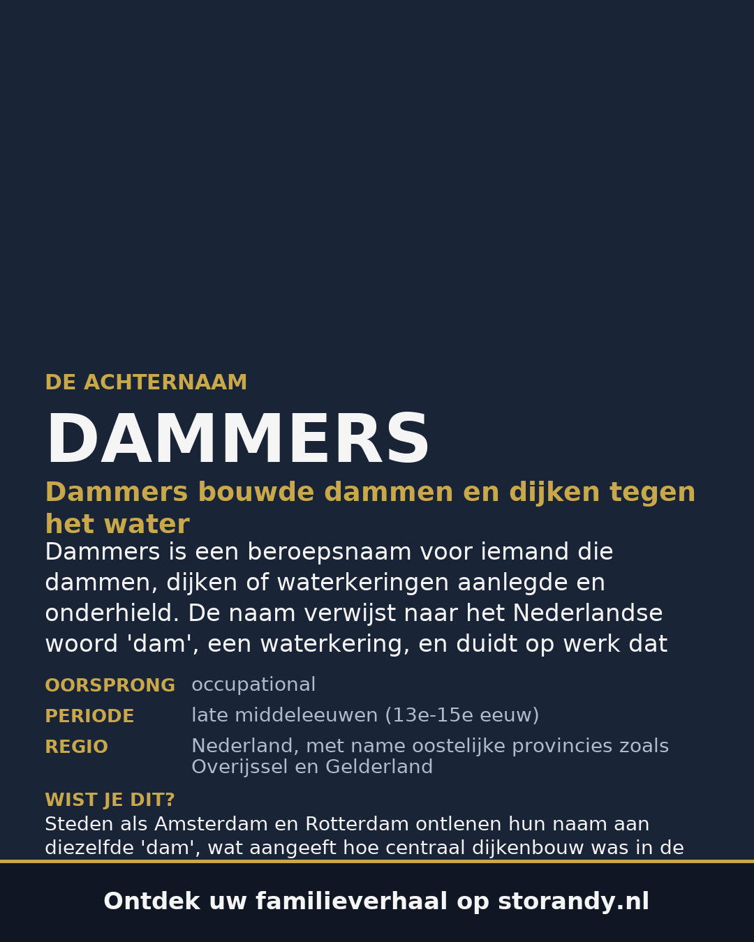 Familiewapen van de achternaam DAMMERS (vergrendeld)