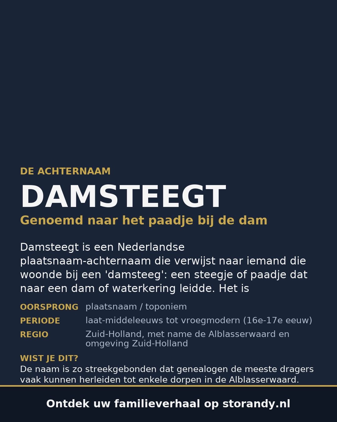 Familiewapen van de achternaam DAMSTEEGT