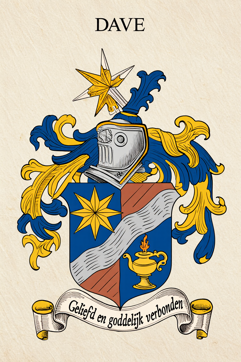 Familiewapen van de achternaam DAVE