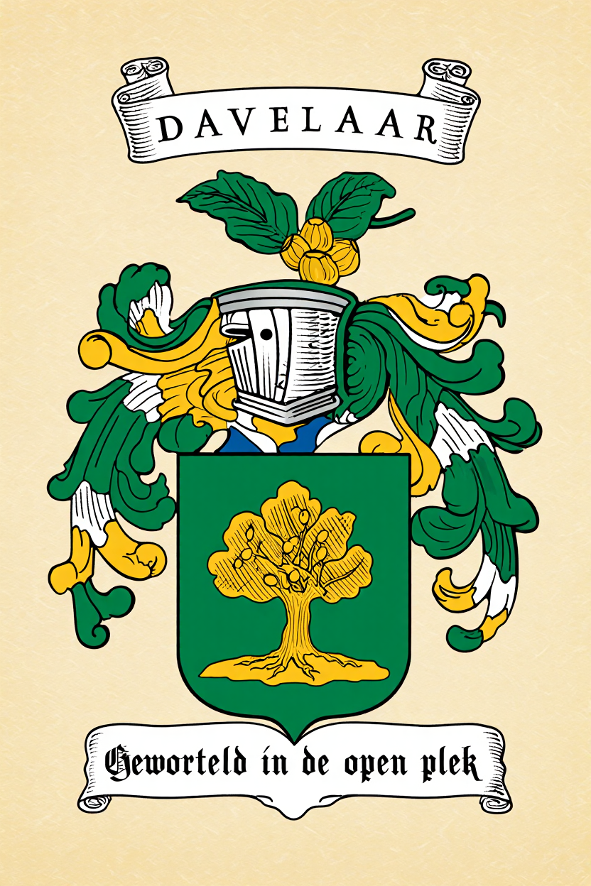 Familiewapen van de achternaam DAVELAAR