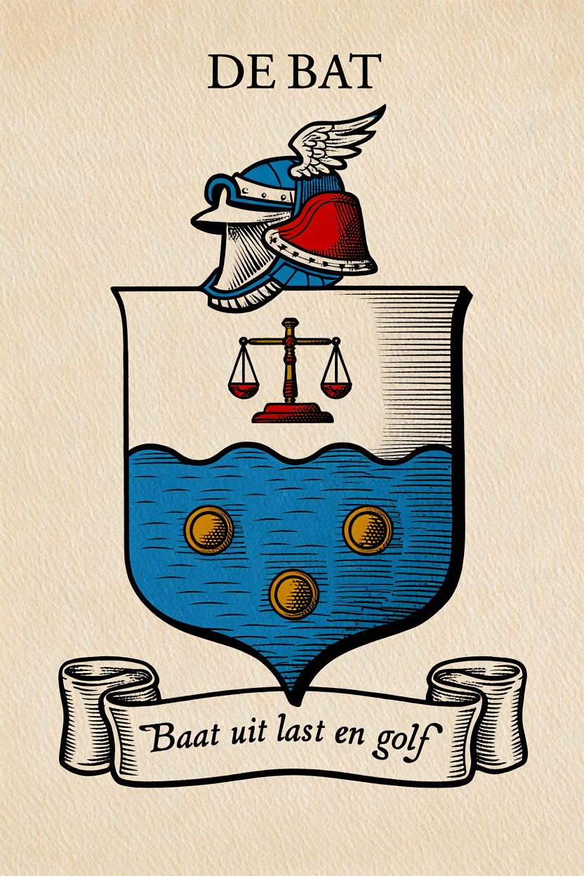 Familiewapen van de achternaam DE BAT (vergrendeld)