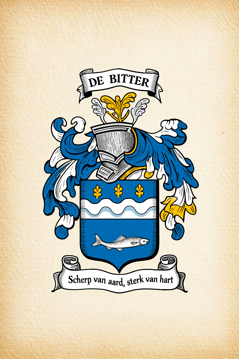 Familiewapen van de achternaam DE BITTER