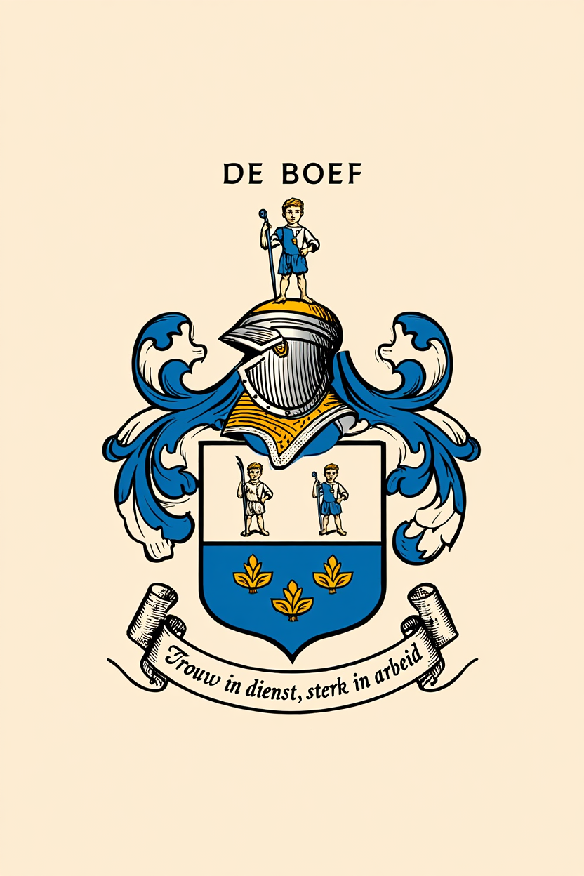 Familiewapen van de achternaam DE BOEF
