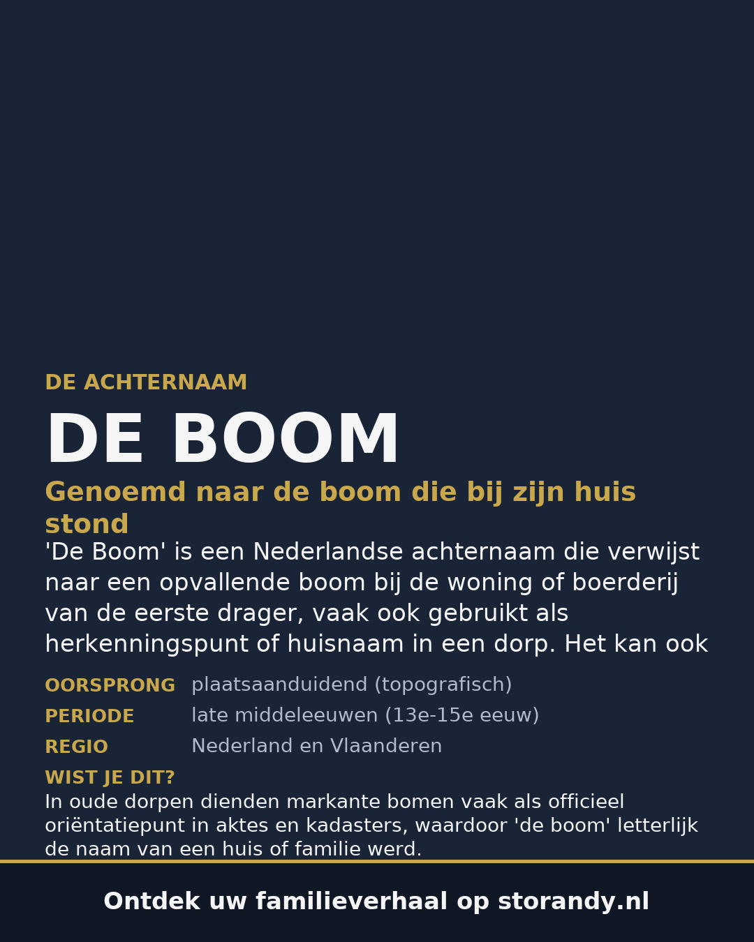 Familiewapen van de achternaam DE BOOM