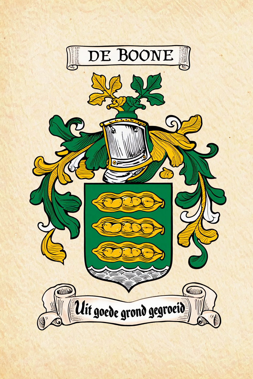 Familiewapen van de achternaam DE BOONE