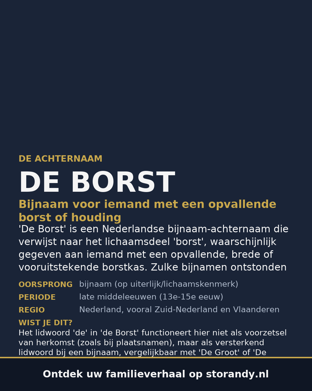 Familiewapen van de achternaam DE BORST