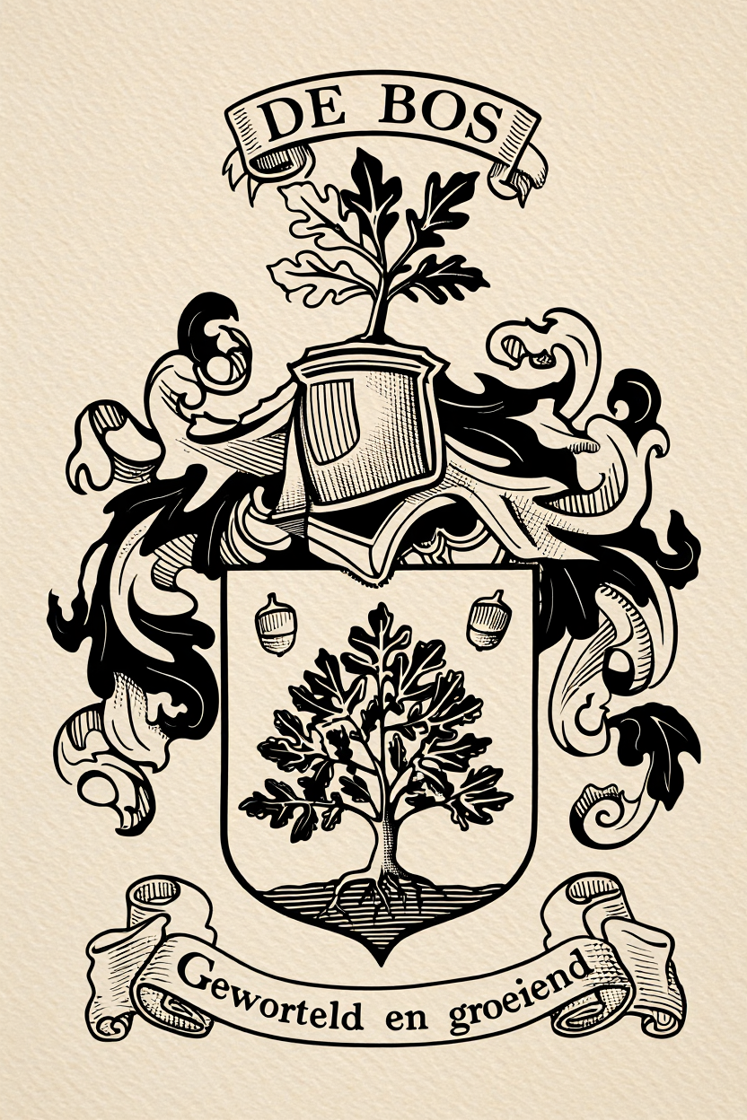 Familiewapen van de achternaam DE BOS