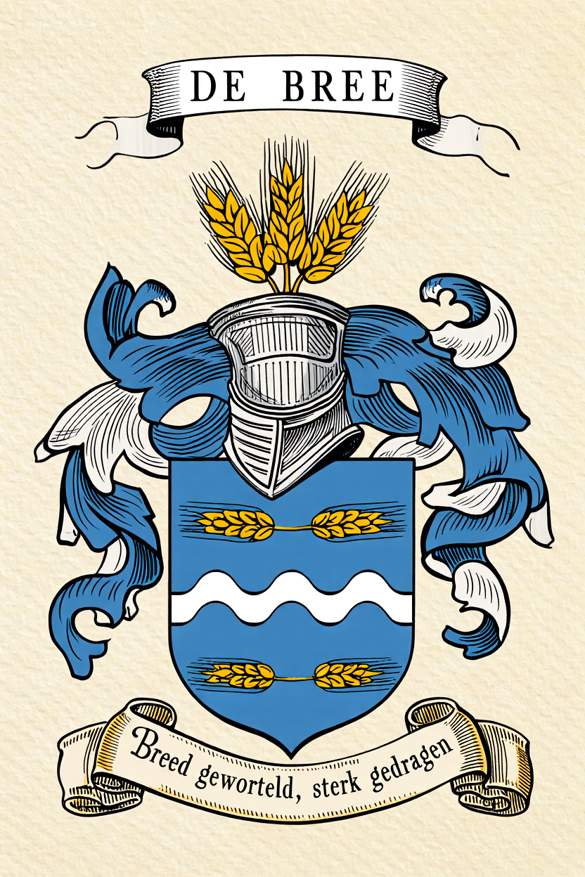 Familiewapen van de achternaam DE BREE