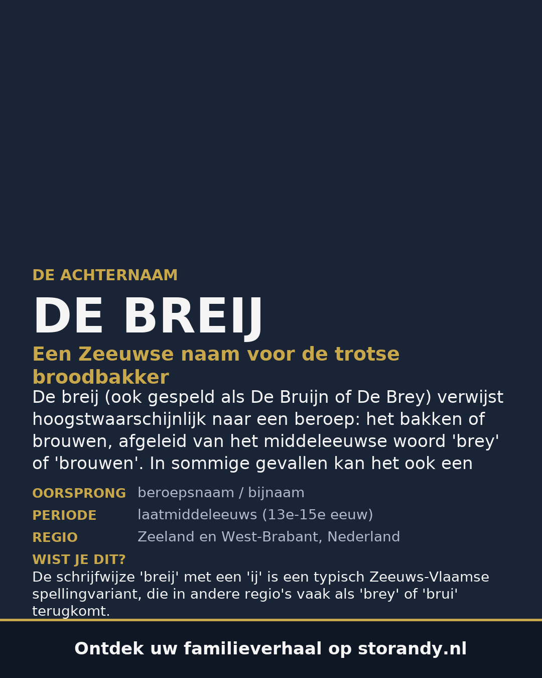 Familiewapen van de achternaam DE BREIJ