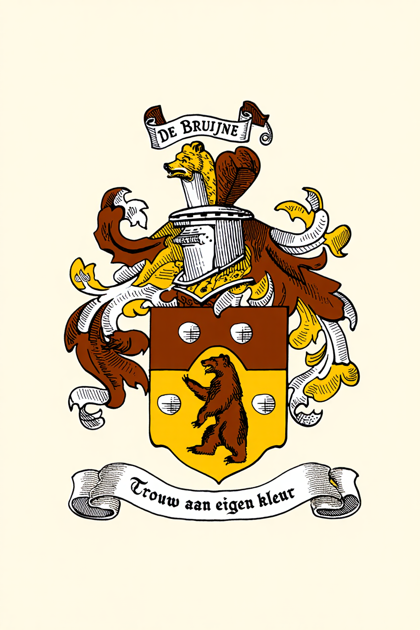 Familiewapen van de achternaam DE BRUIJNE