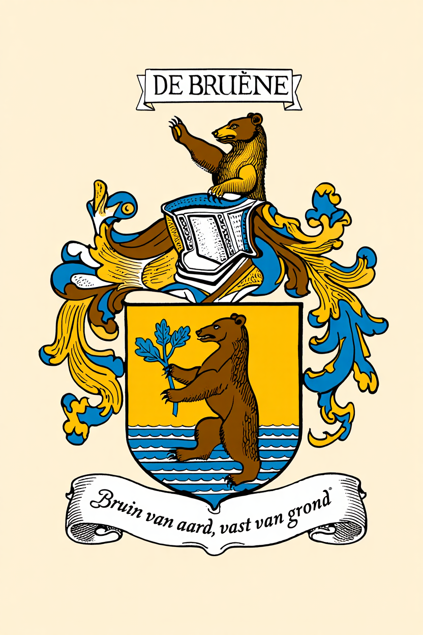 Familiewapen van de achternaam DE BRUÏNE