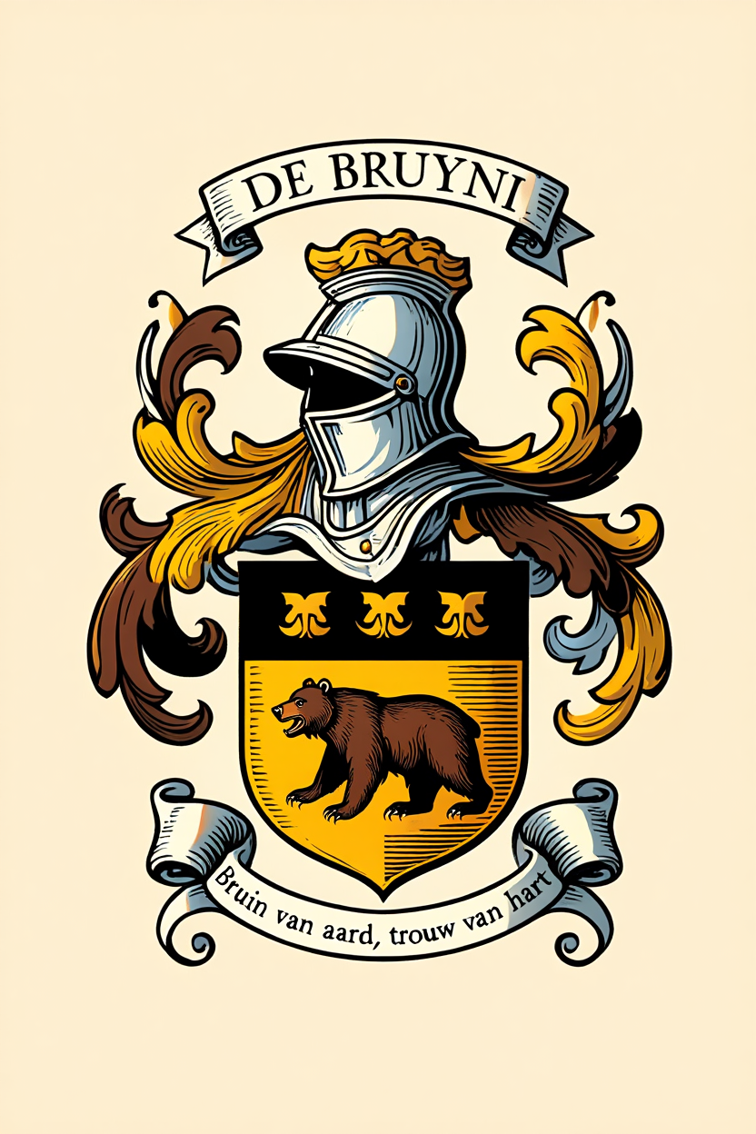 Familiewapen van de achternaam DE BRUYNI