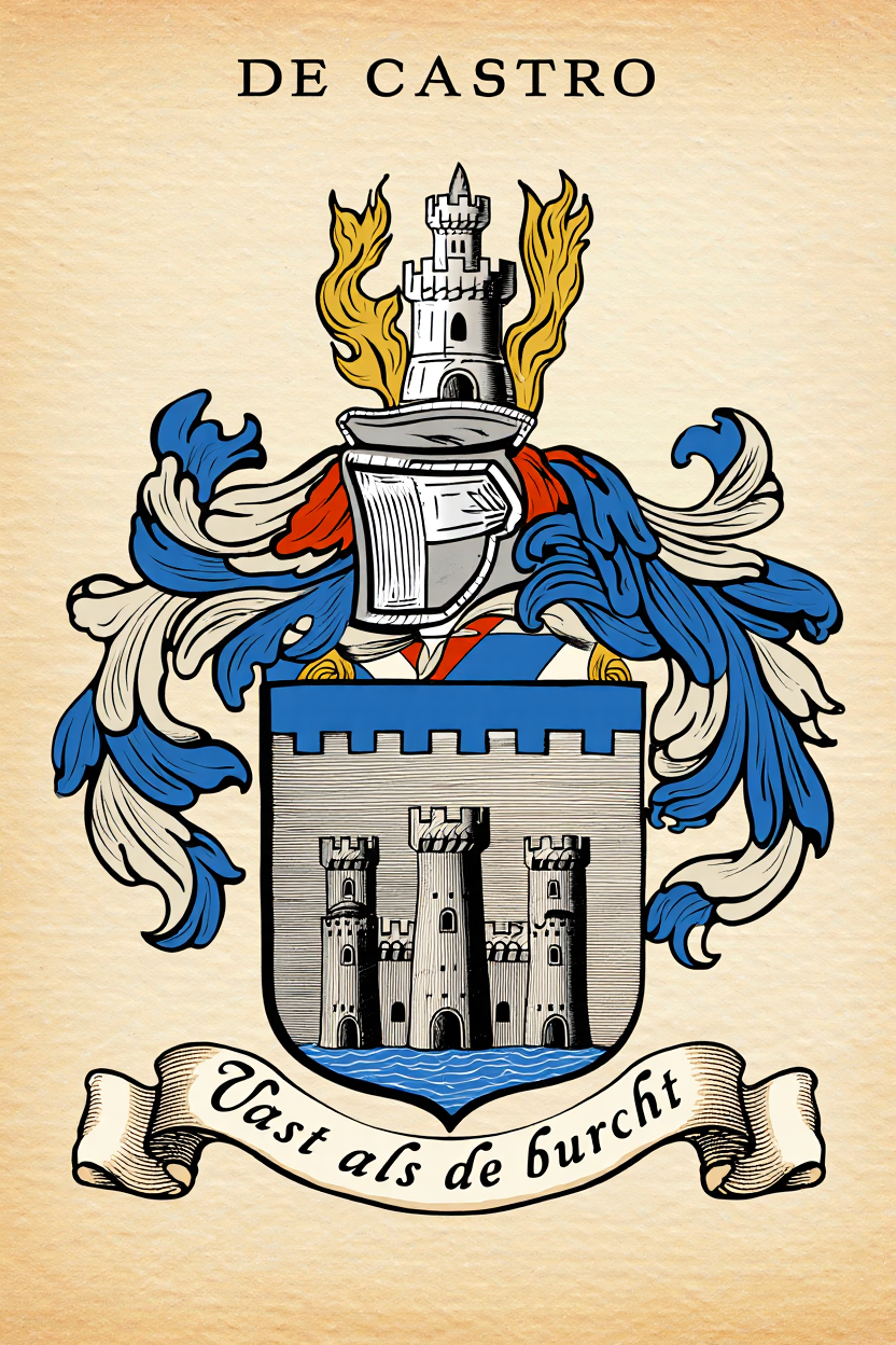 Familiewapen van de achternaam DE CASTRO