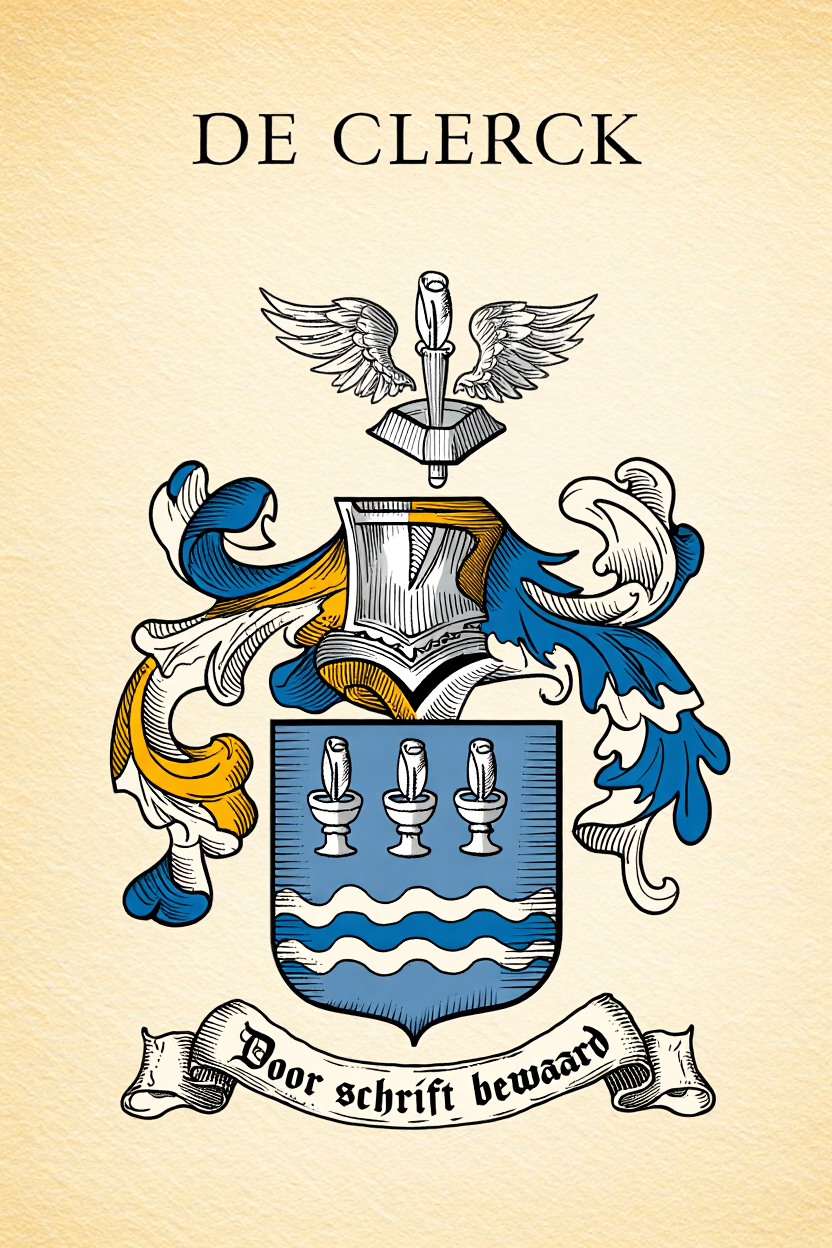 Familiewapen van de achternaam DE CLERCK