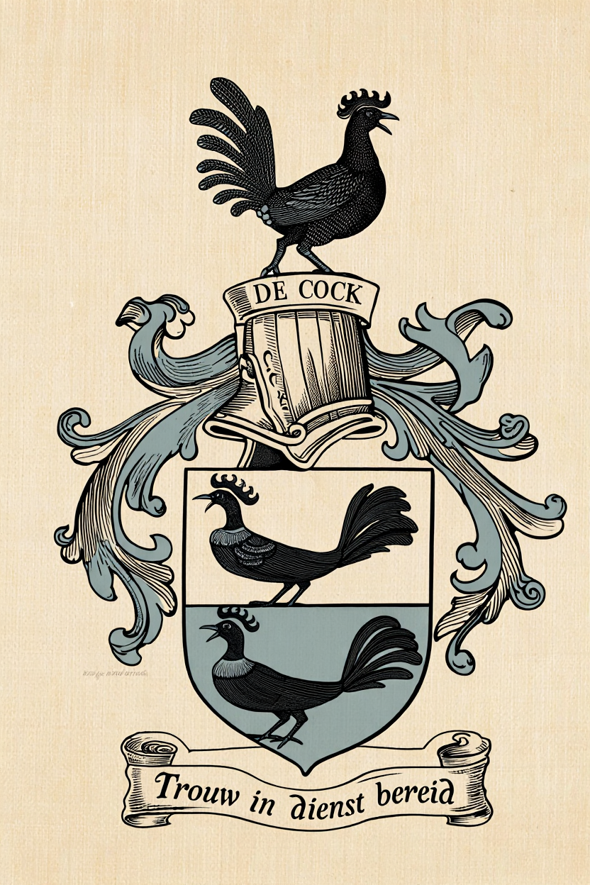 Familiewapen van de achternaam DE COCK