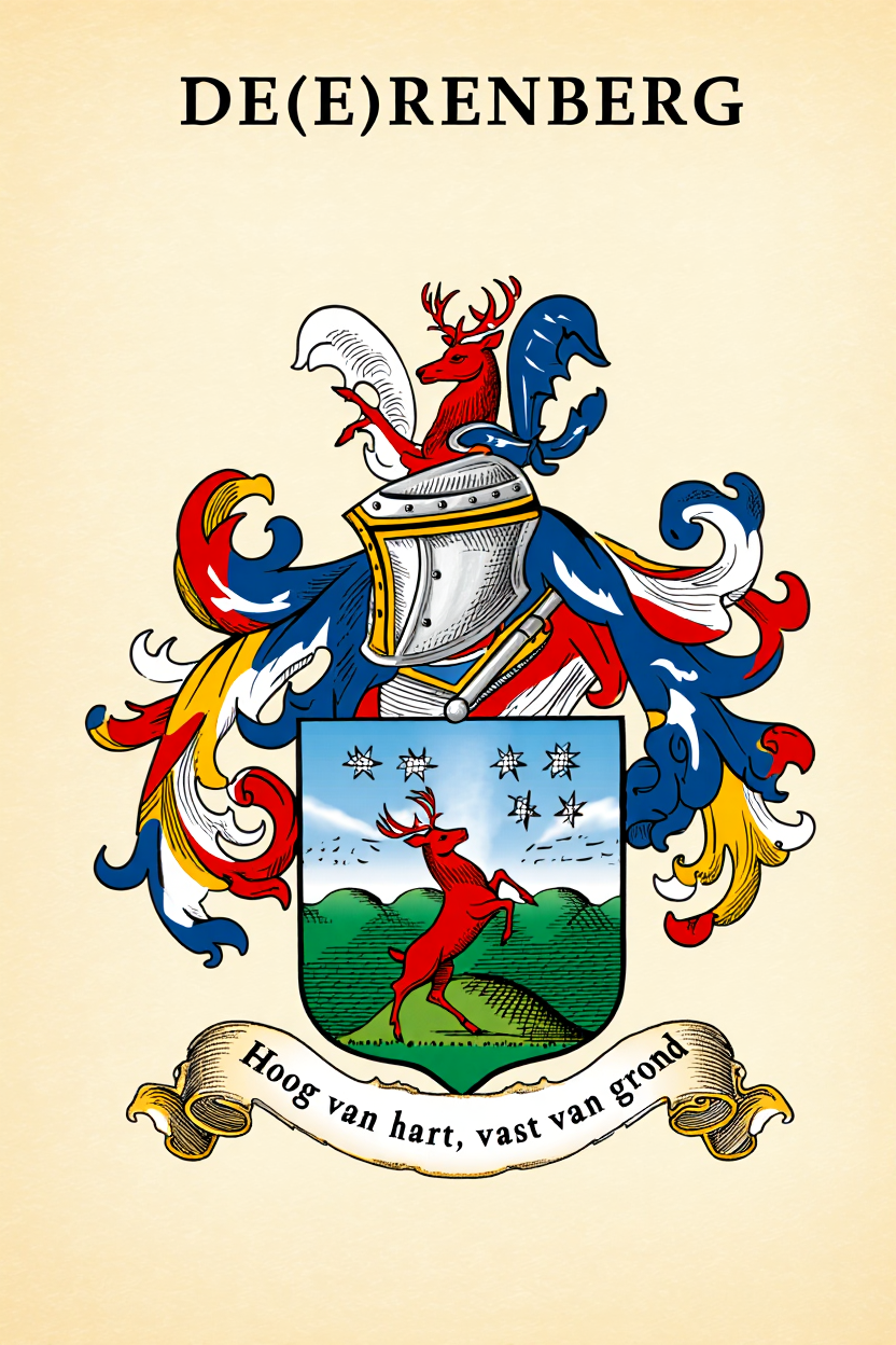 Familiewapen van de achternaam DE(E)RENBERG
