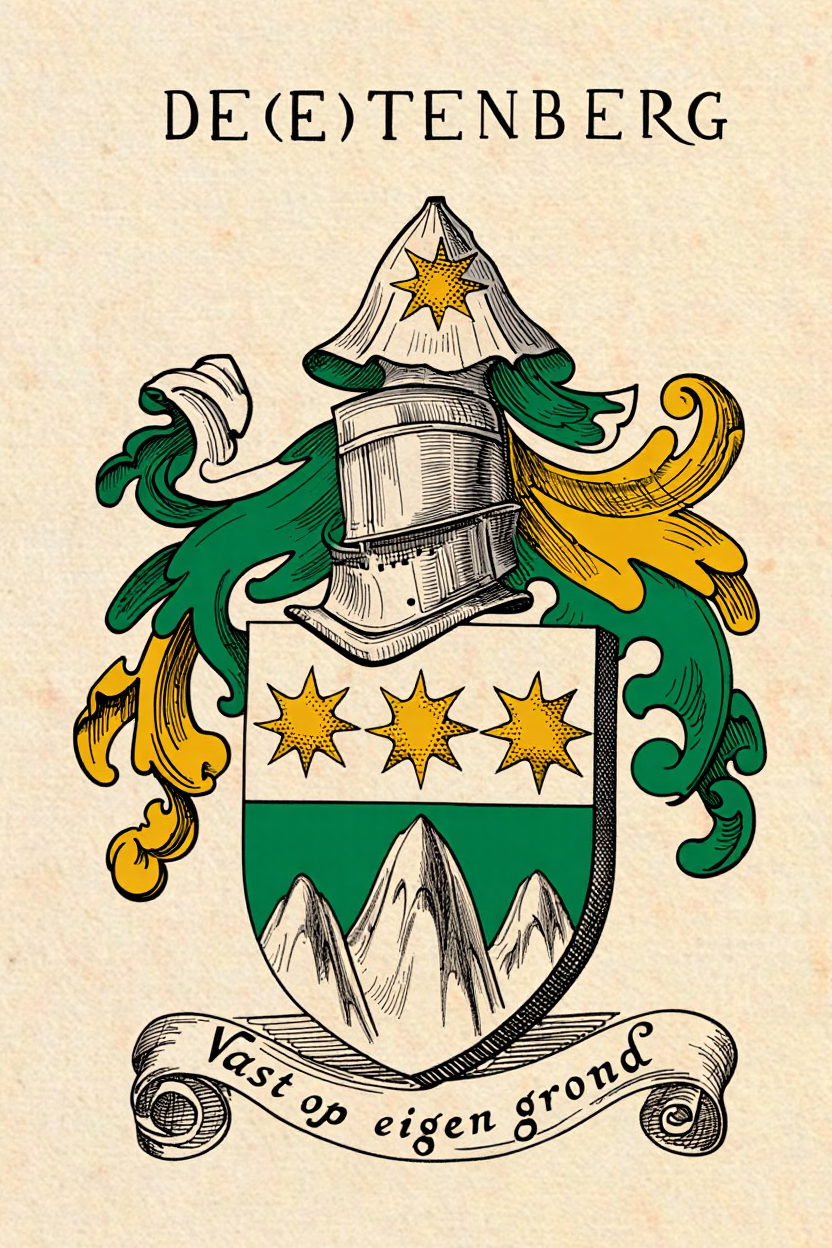 Familiewapen van de achternaam DE(E)TENBERG