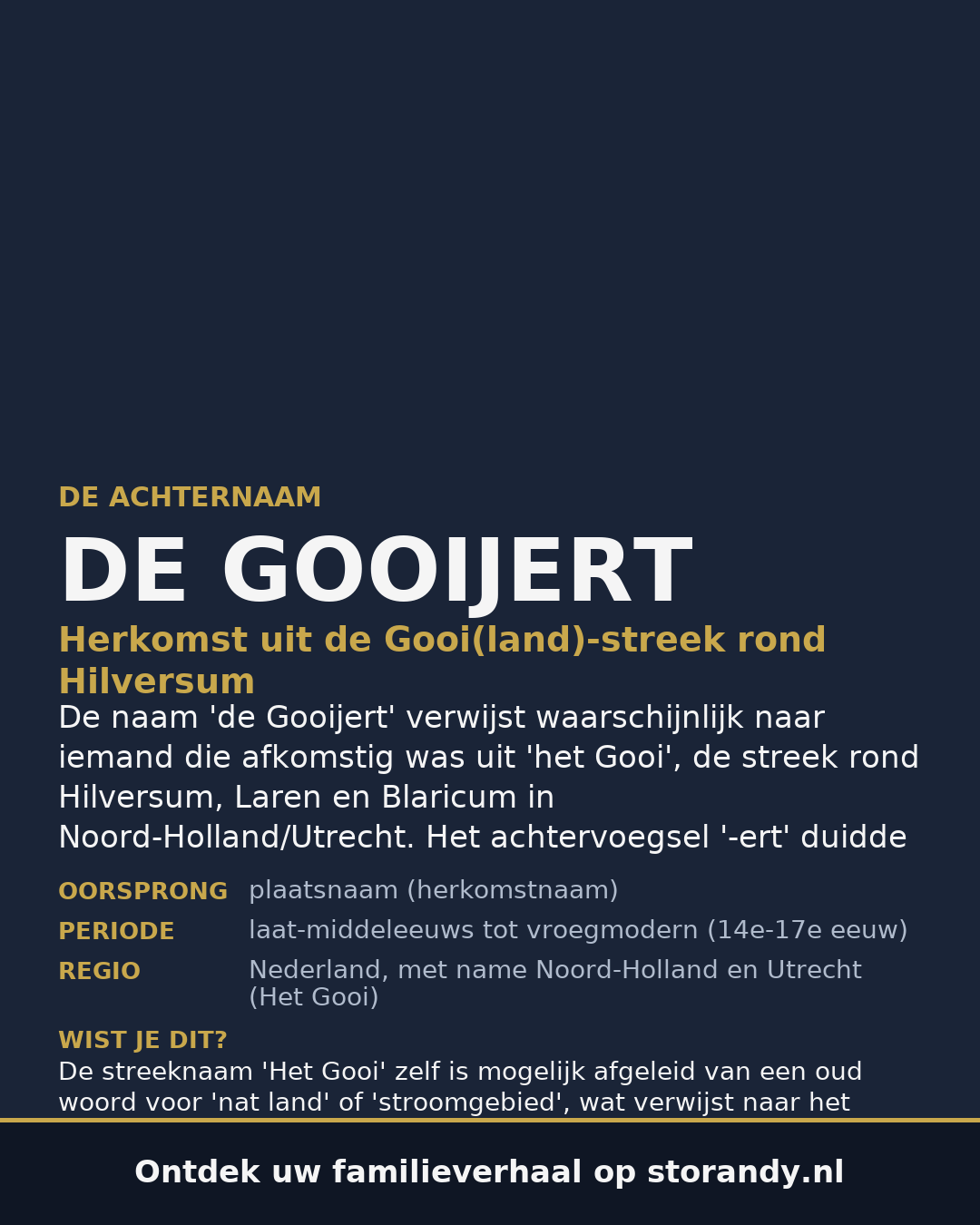 Familiewapen van de achternaam DE GOOIJERT