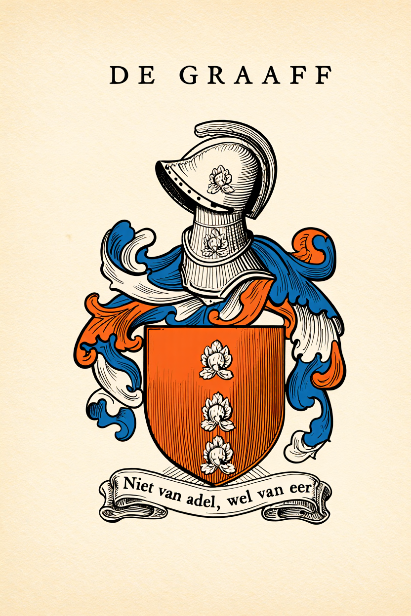Familiewapen van de achternaam DE GRAAFF
