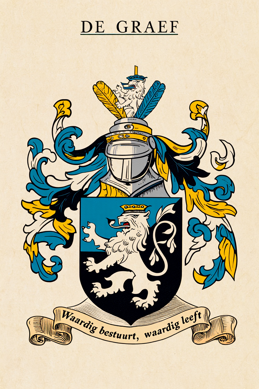 Familiewapen van de achternaam DE GRAEF